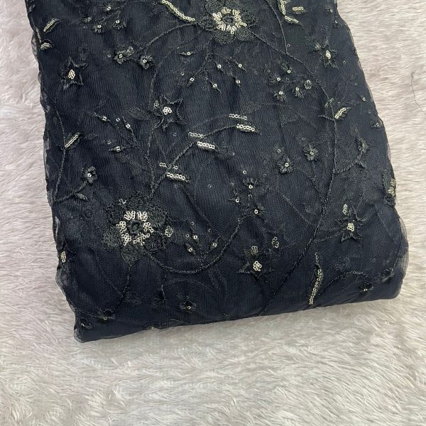 Embroidery Sequin net(44" flower type)