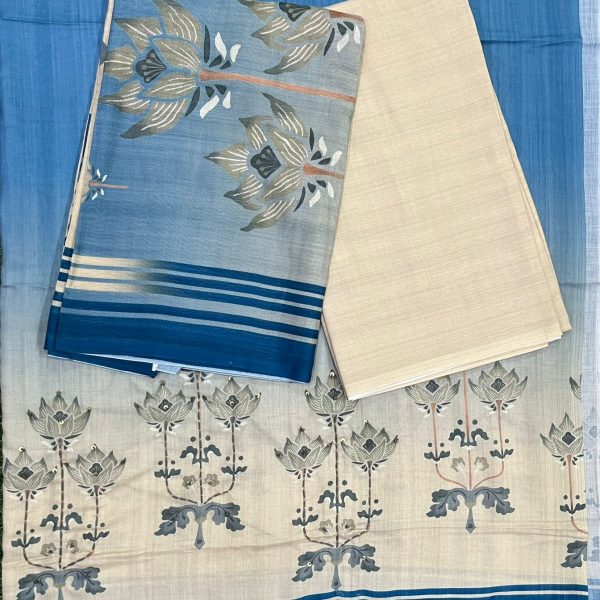Cambric 3 Piece Set Hand Work C1.01 (Top 2.5 mtr, Bottom 2 mtr, Duppatta 2.3 mtr)