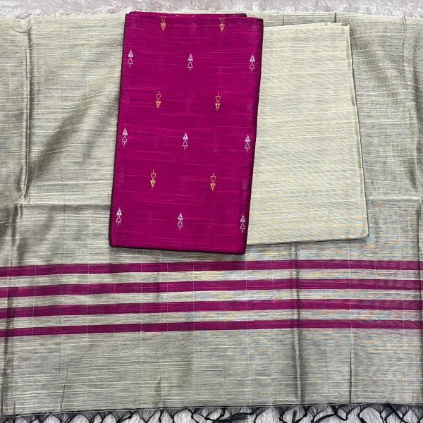 Raw Silk Set R1.01 3 piece (top 2.5 mtr ,bottom 2 mtr, duppatta 2.3 mtr)