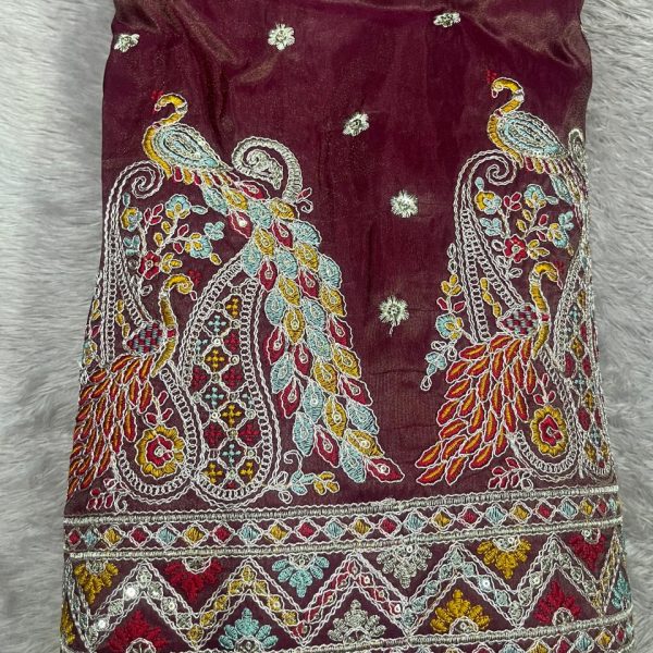 ZARI TISSUE DAMAN STYLE(44''WIDTH)
