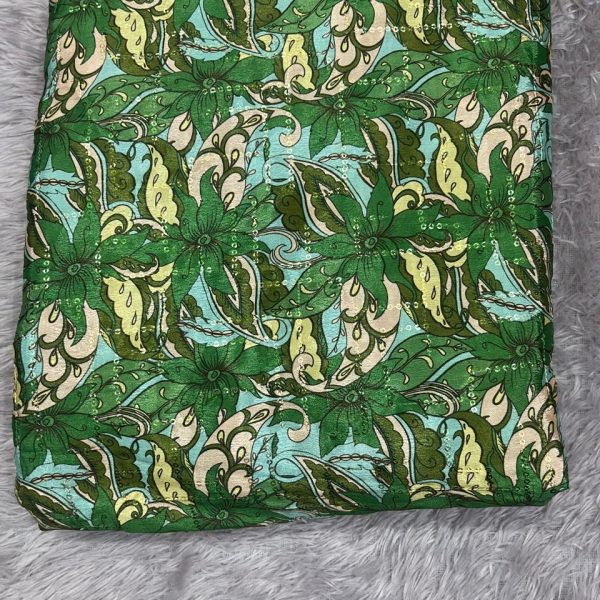 CHINNON CHIFFON PRINTED SEQUINS(44''WIDTH)