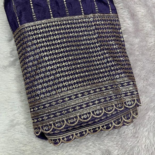 Gold Crush Viscose Daman Zari Style g1.02 (44")