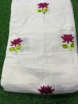 Kora Cotton Lotus Embroidery 44 width
