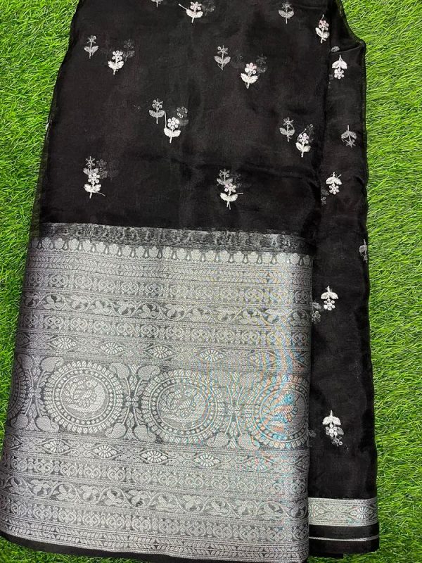 SOFT ORGANZA PATTA BUTTI(44''WIDTH)