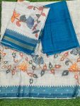 Linen 3 Piece Set Hand Work ( top 2.5mtr, bottom 2mtr, duppatta 2.3mtr )