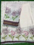 Linen 3 Piece Set Hand Work ( top 2.5mtr, bottom 2mtr, duppatta 2.3mtr )