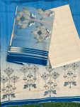 Linen 3 Piece Set Hand Work ( top 2.5mtr, bottom 2mtr, duppatta 2.3mtr )