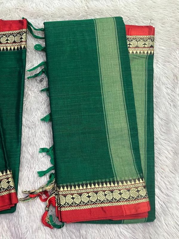 Narayanpet Elephant Small Border Set ( top 4.5 mtr, duppatta 2.5 mtr)