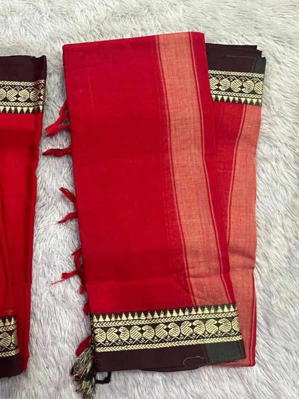 Narayanpet Elephant Small Border Set ( top 4.5 mtr, duppatta 2.5 mtr)