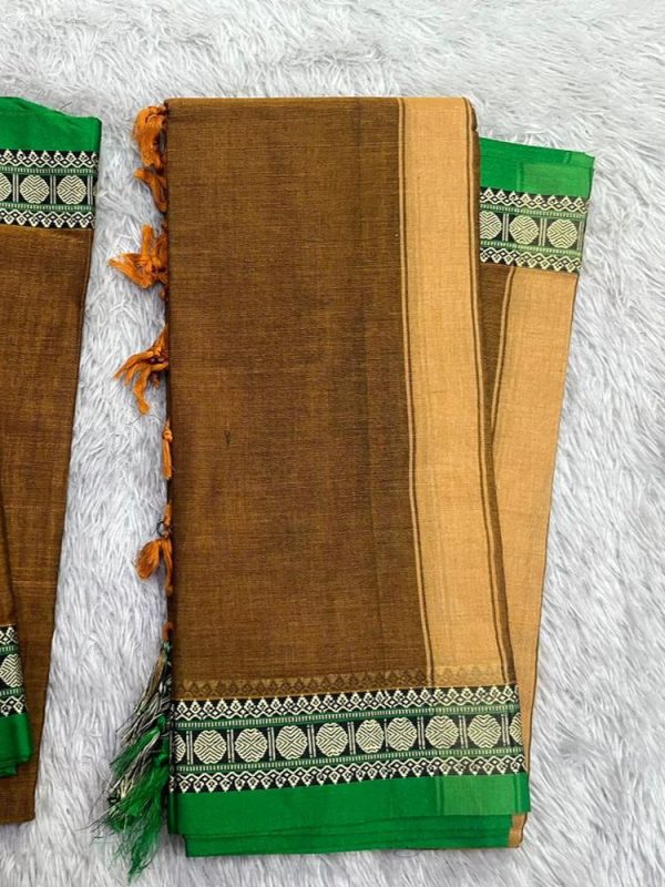 Narayanpet Elephant Small Border Set ( top 4.5 mtr, duppatta 2.5 mtr)
