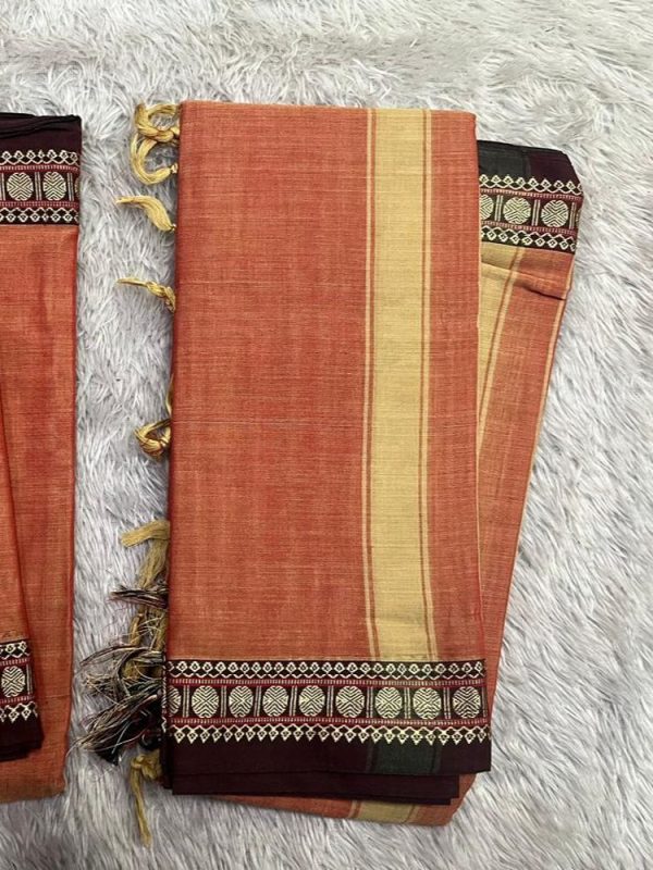 Narayanpet Elephant Small Border Set ( top 4.5 mtr, duppatta 2.5 mtr)
