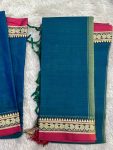 Narayanpet Elephant Small Border Set ( top 4.5 mtr, duppatta 2.5 mtr)