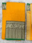 Narayanpet Elephant Border Set ( top 4.5 mtr, duppatta 2.5 mtr)