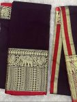 Narayanpet Elephant Border Set ( top 4.5 mtr, duppatta 2.5 mtr)