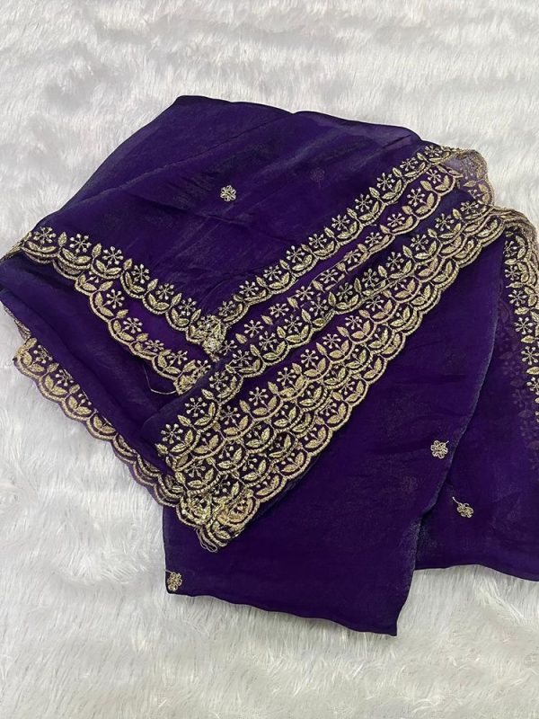 SPACE SILK DUPPATA 4 SIDE BORDER (2.5 MTR )