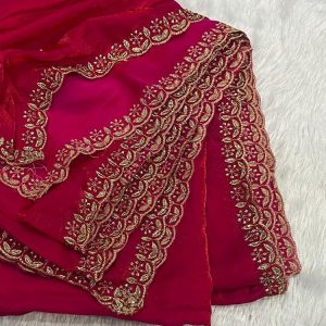 SPACE SILK DUPPATA 4 SIDE BORDER (2.5 MTR )