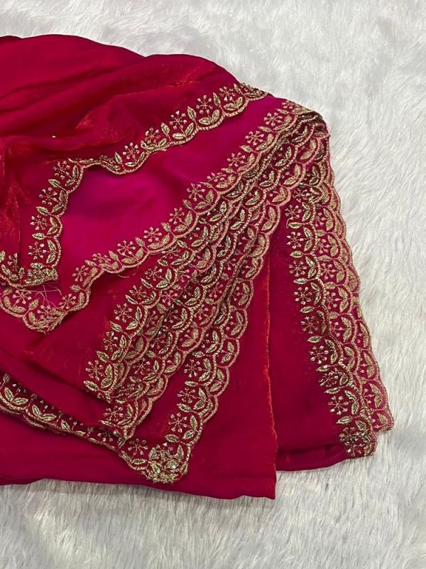 SPACE SILK DUPPATA 4 SIDE BORDER (2.5 MTR )