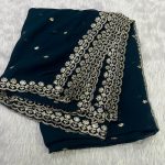 GEORGETTE 4 SIDE BORDER DUPPATA(2.5 MTR)