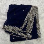 GEORGETTE 4 SIDE BORDER DUPPATA(2.5 MTR)