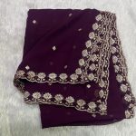 GEORGETTE 4 SIDE BORDER DUPPATA(2.5 MTR)