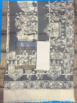 NIZAM GAP BORDER 3 PIECE SET (TOP 2.5 MTR DUPPATA 2.4 MTR BOTTOM 2 MTR )