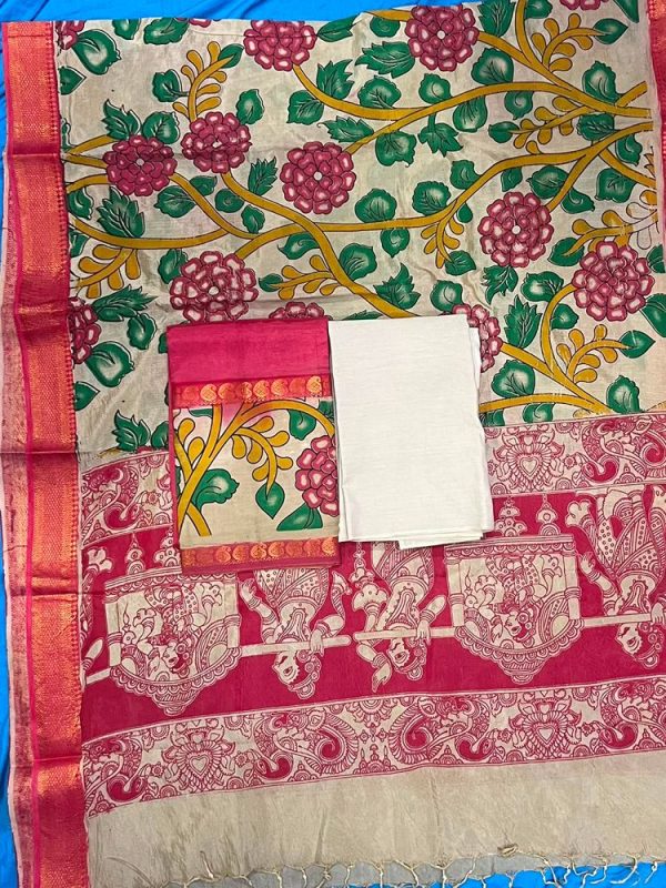NIZAM GAP BORDER 3 PIECE SET (TOP 2.5 MTR DUPPATA 2.4 MTR BOTTOM 2 MTR )