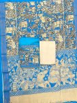 NIZAM GAP BORDER 3 PIECE SET (TOP 2.5 MTR DUPPATA 2.4 MTR BOTTOM 2 MTR )
