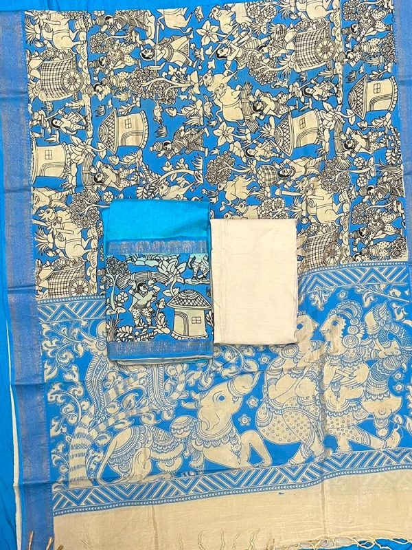 NIZAM GAP BORDER 3 PIECE SET (TOP 2.5 MTR DUPPATA 2.4 MTR BOTTOM 2 MTR )