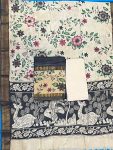 NIZAM GAP BORDER 3 PIECE SET (TOP 2.5 MTR DUPPATA 2.4 MTR BOTTOM 2 MTR )