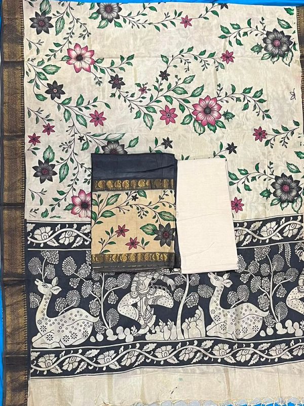 NIZAM GAP BORDER 3 PIECE SET (TOP 2.5 MTR DUPPATA 2.4 MTR BOTTOM 2 MTR )