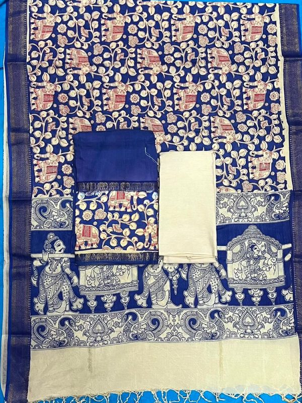 NIZAM GAP BORDER 3 PIECE SET (TOP 2.5 MTR DUPPATA 2.4 MTR BOTTOM 2 MTR )