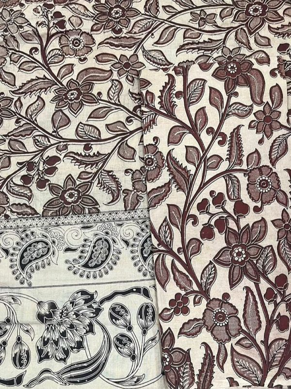 KALAMKARI 2 PIECE SET (TOP 2.5 MTR DUPPATTA 2.5 MTR)