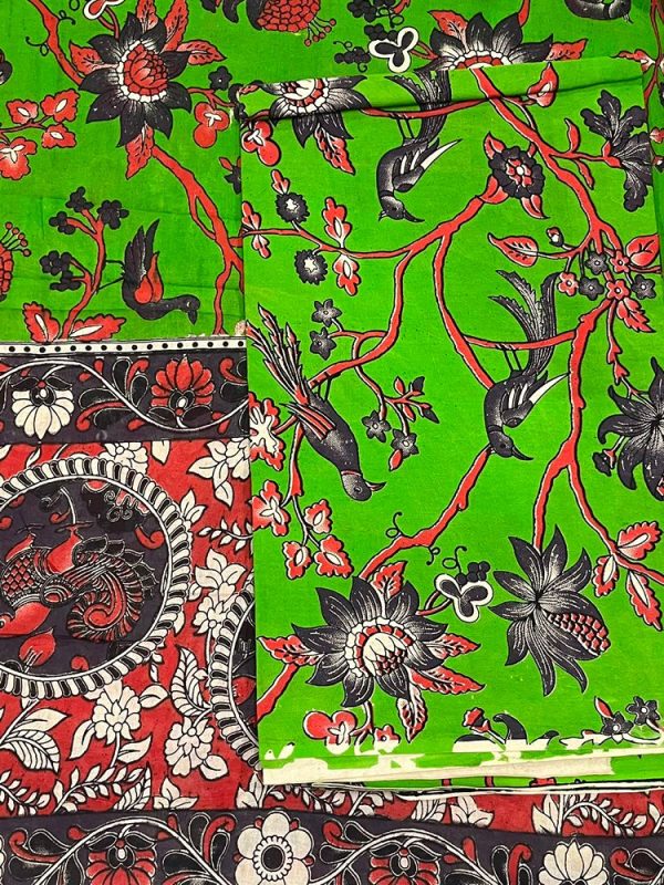 KALAMKARI 2 PIECE SET (TOP 2.5 MTR DUPPATTA 2.5 MTR)