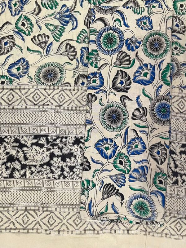 KALAMKARI 2 PIECE SET (TOP 2.5 MTR DUPPATTA 2.5 MTR)