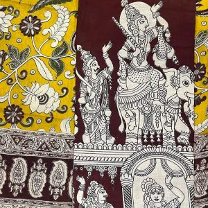 KALAMKARI 2 PIECE SET (TOP 2.5 MTR DUPPATTA 2.5 MTR)