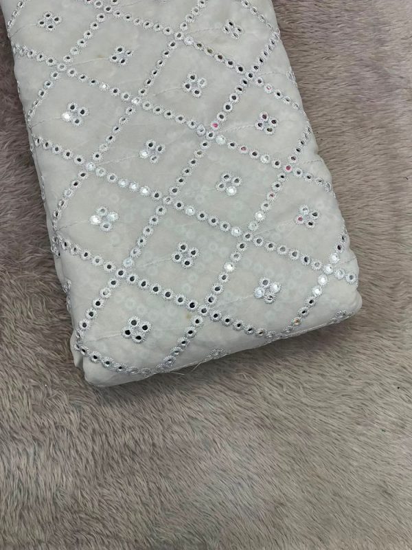 Georgette Mirror Work (44" width )
