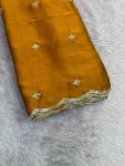 RANGOLI/GLASSY GEORGETTE WITH 2 SIDE BORDER(44''WIDTH)