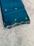 RANGOLI/GLASSY GEORGETTE WITH 2 SIDE BORDER(44''WIDTH)