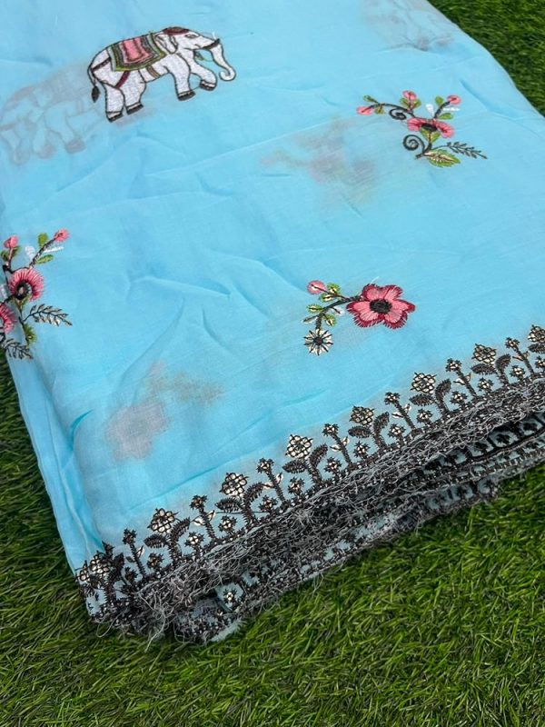 MUL COTTON EMBROIDERY (44''WIDTH)