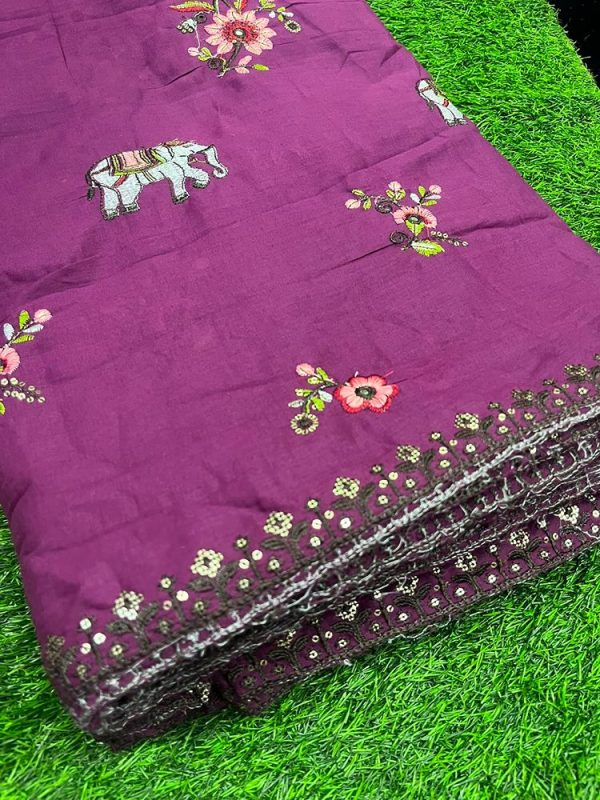 MUL COTTON EMBROIDERY (44''WIDTH)