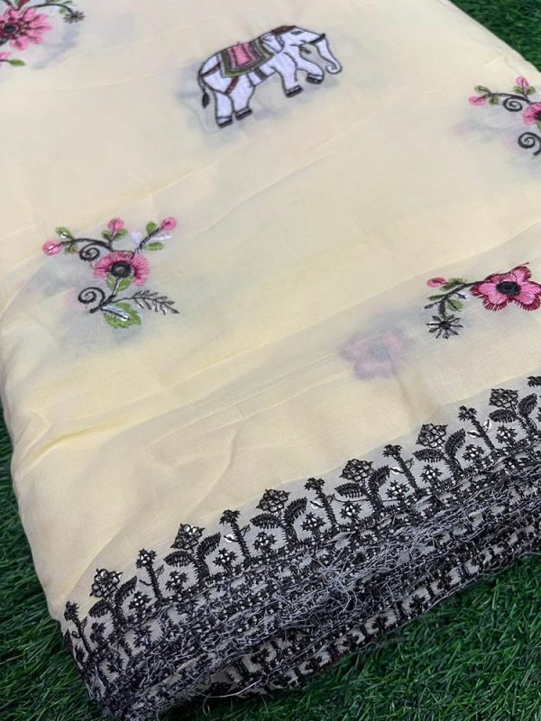 MUL COTTON EMBROIDERY (44''WIDTH)