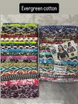 Evergreen cotton (1 Mtr pack of 20 pcs ,20 different prints)