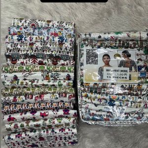 warli print synthetic blouse (1 mtr pack of 15 pcs ,15 different designs )