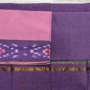 pure handloom pocham border 3 piece set (top 2.5 mtr duppatta 2.4 mtr bottom 2 mtr )