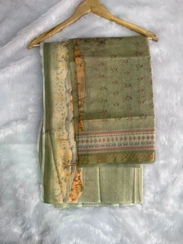 ORGANZA SILK 2 PIECE SET(TOP 2.5 DUPPATTA 2.5 MTR)