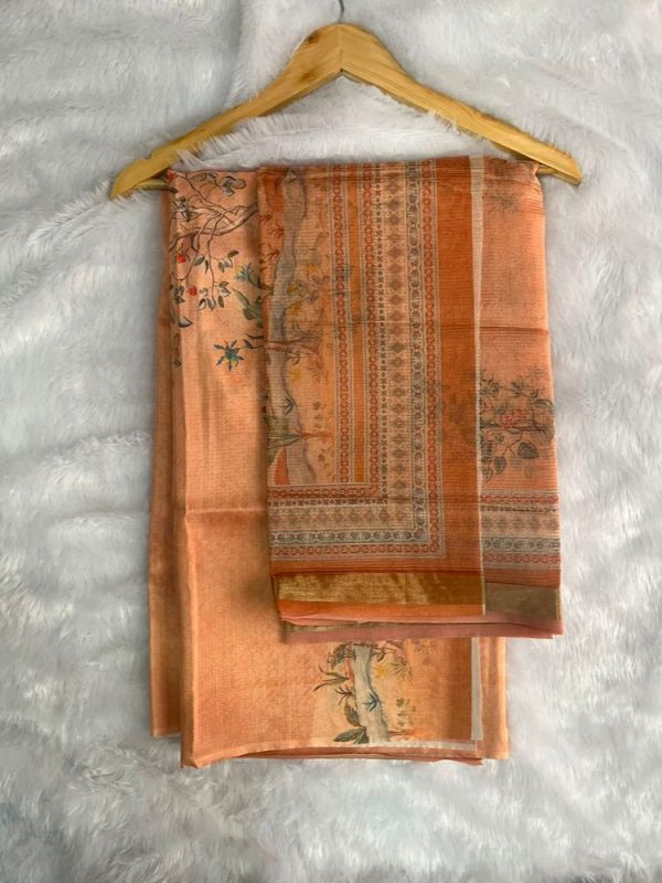 ORGANZA SILK 2 PIECE SET(TOP 2.5 DUPPATTA 2.5 MTR)