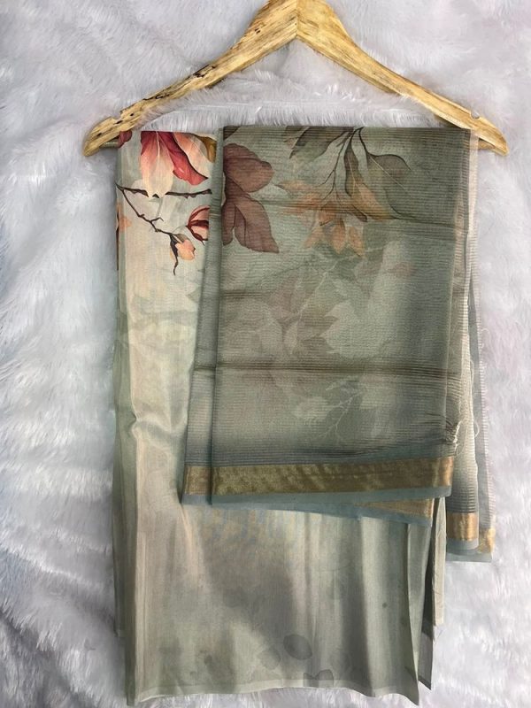 ORGANZA SILK 2 PIECE SET(TOP 2.5 DUPPATTA 2.5 MTR)