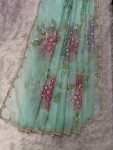 Heavy Bead Soft Organza Dupatta ( 2.5 mtr )