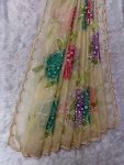 Heavy Bead Soft Organza Dupatta ( 2.5 mtr )