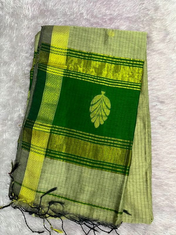MAHESHWARI SILK SAREE WITH BLOUSE (DESIGN1)
